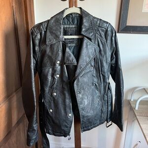 Vintage Guess leather jacket